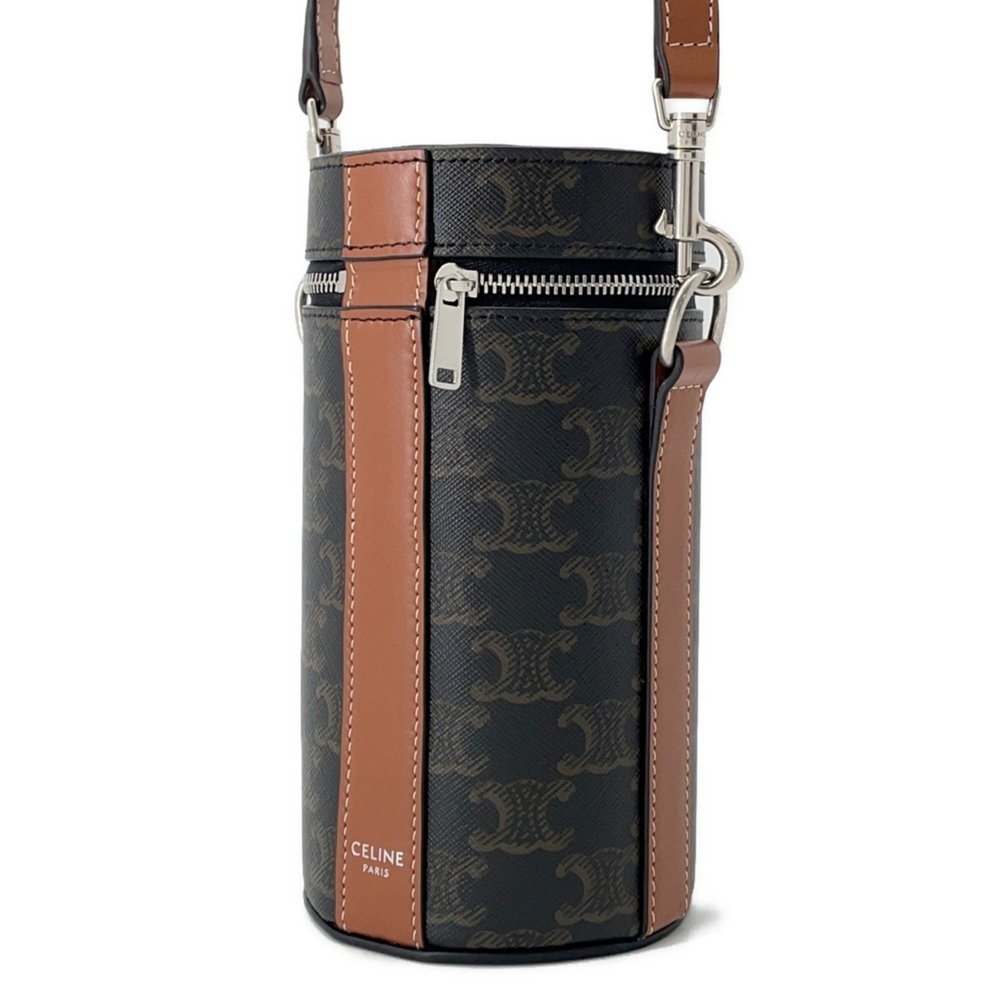 Celine Shoulder Bag Macadam Triomphe Leather Celi… - image 2